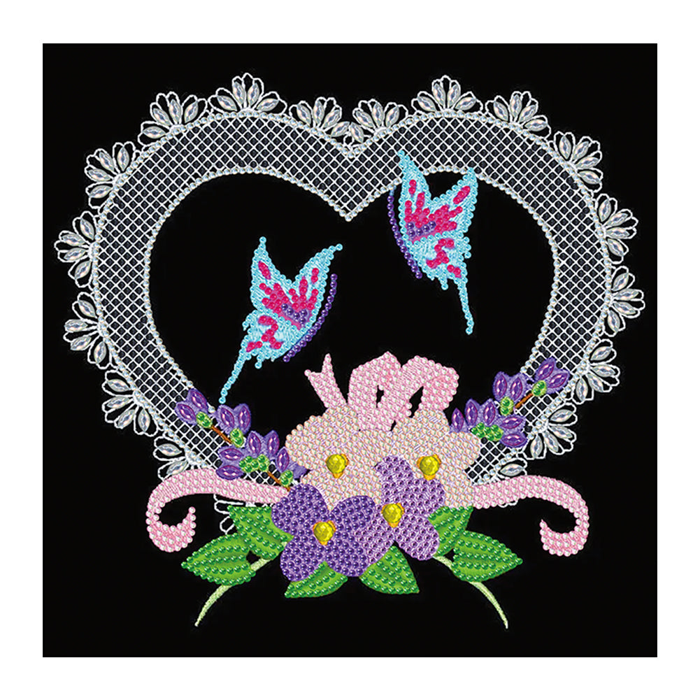 Line Art 30*30CM(Canvas) Special Shaped Drill Diamond Painting