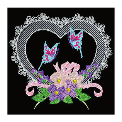 Line Art 30*30CM(Canvas) Special Shaped Drill Diamond Painting