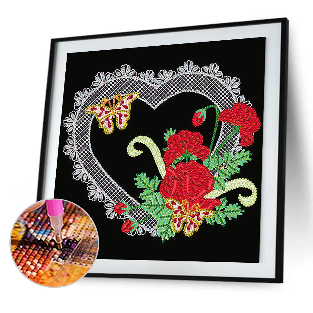 Line Art 30*30CM(Canvas) Special Shaped Drill Diamond Painting