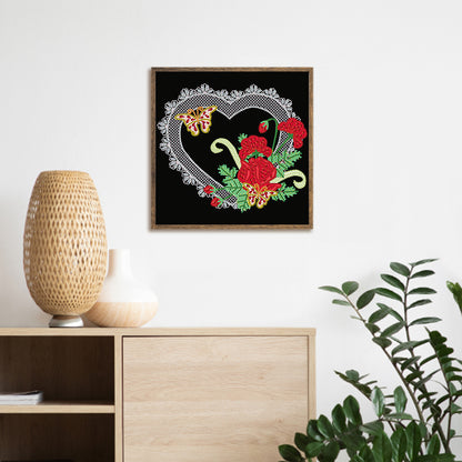 Line Art 30*30CM(Canvas) Special Shaped Drill Diamond Painting