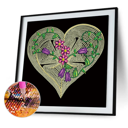 Line Art 30*30CM(Canvas) Special Shaped Drill Diamond Painting