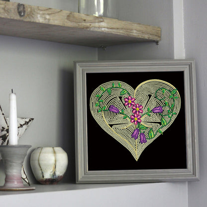 Line Art 30*30CM(Canvas) Special Shaped Drill Diamond Painting