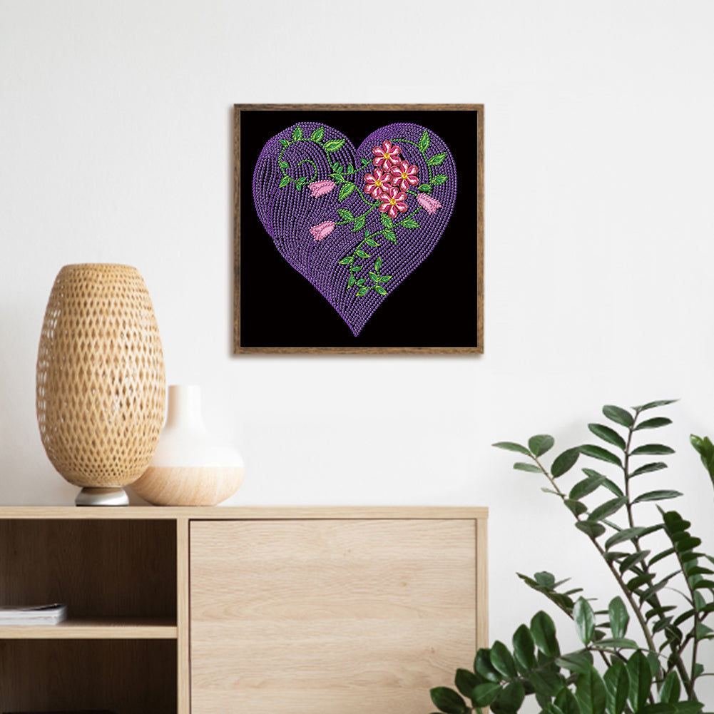 Line Art 30*30CM(Canvas) Special Shaped Drill Diamond Painting