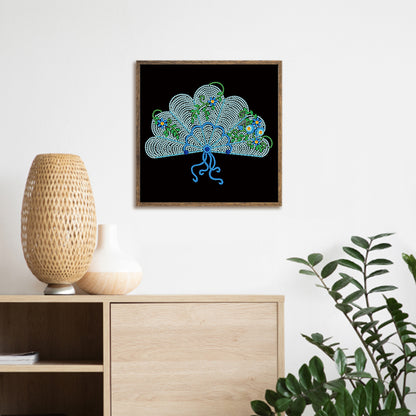 Line Art 30*30CM(Canvas) Special Shaped Drill Diamond Painting