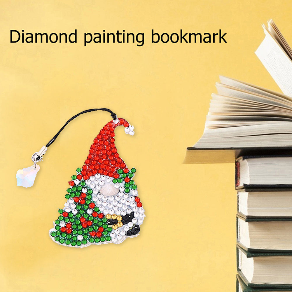 Crystal Diamonds Painting Bookmark DIY Crafts Feather Page-Marker for Kids Gifts