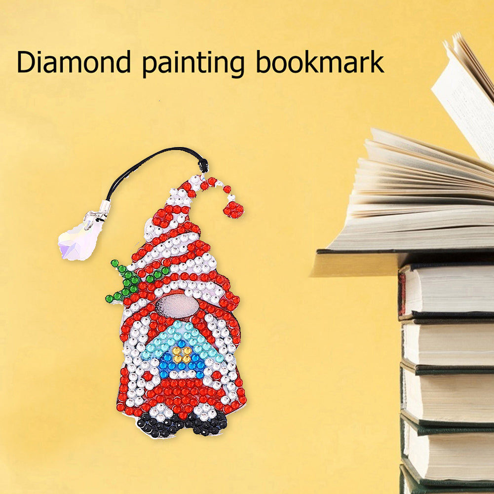 Crystal Diamonds Painting Bookmark DIY Crafts Feather Page-Marker for Kids Gifts