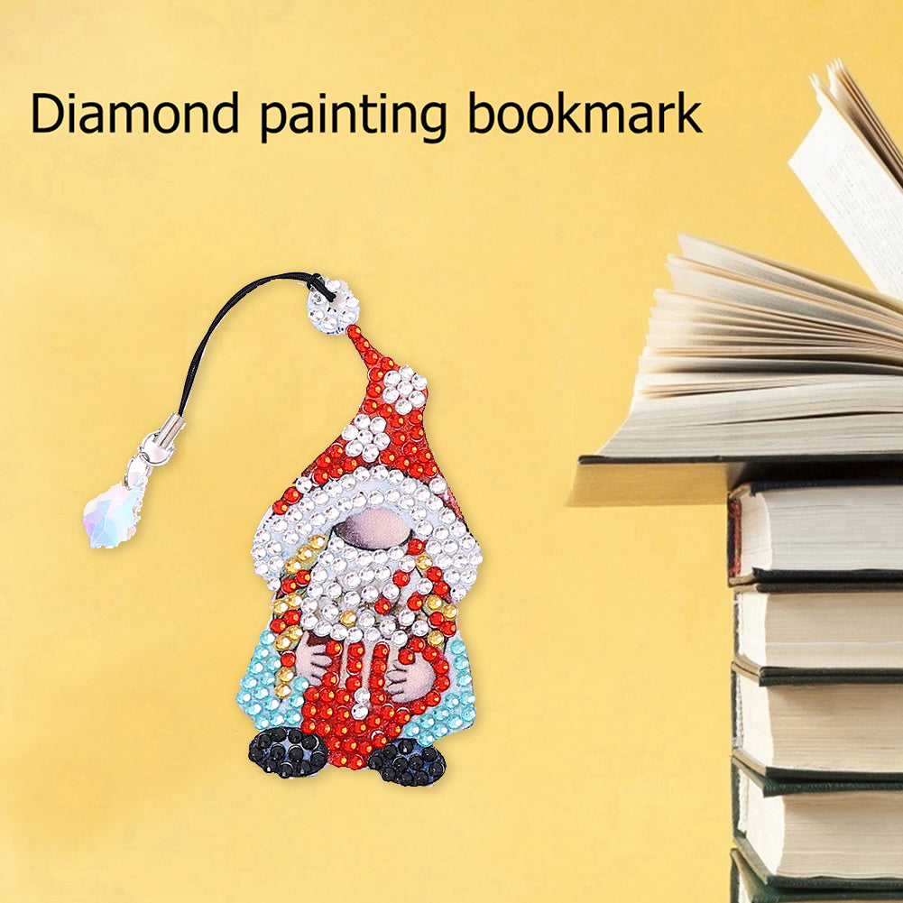 Crystal Diamonds Painting Bookmark DIY Crafts Feather Page-Marker for Kids Gifts