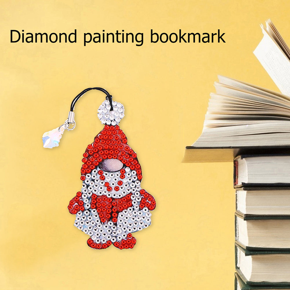 Crystal Diamonds Painting Bookmark DIY Crafts Feather Page-Marker for Kids Gifts