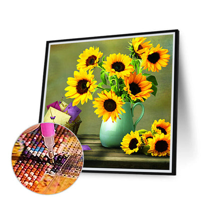 Sunflower - Full Round Drill Diamond Painting 50*50CM