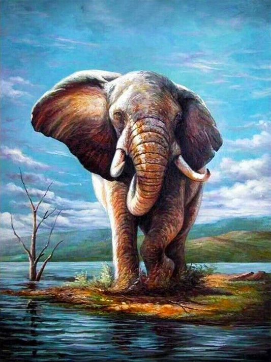 Elephant - Full Round Drill Diamond Painting 30*40CM