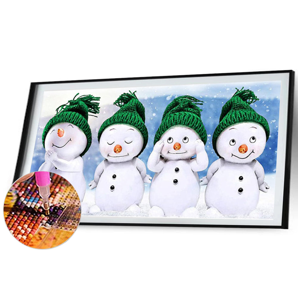 Cuckold Snowman - Full Round Drill Diamond Painting 80*40CM