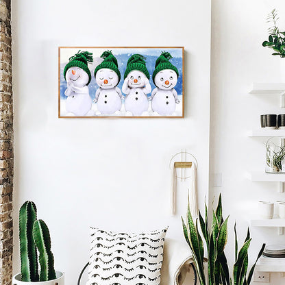 Cuckold Snowman - Full Round Drill Diamond Painting 80*40CM