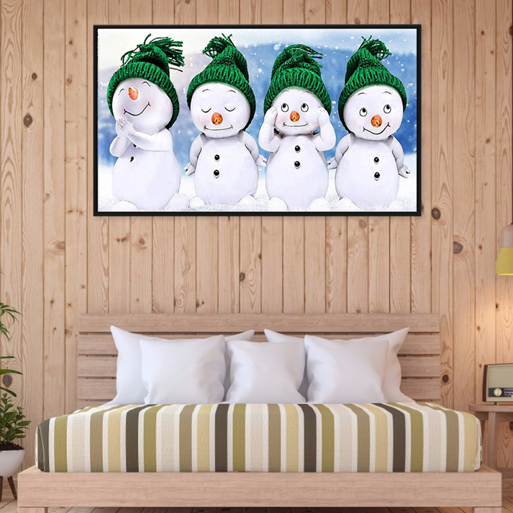 Cuckold Snowman - Full Round Drill Diamond Painting 80*40CM