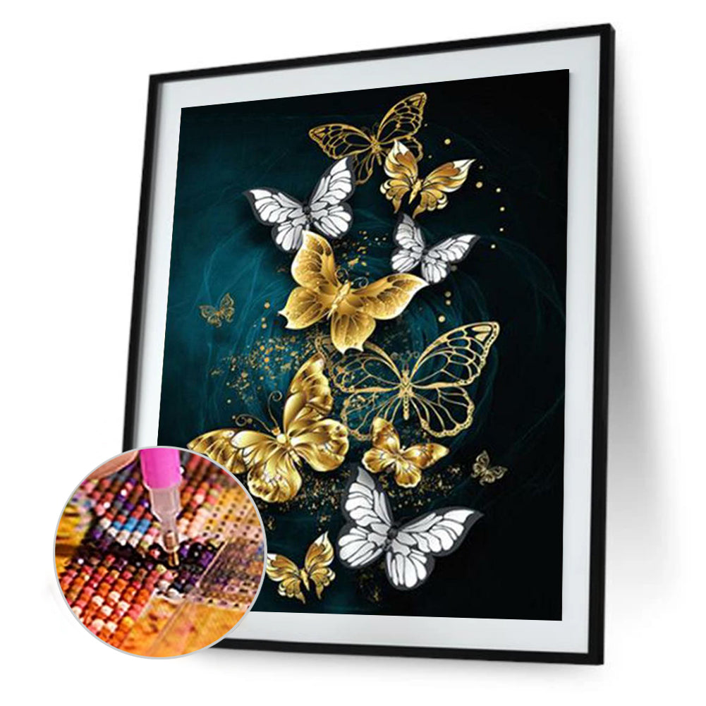 Butterfly - Full Round Drill Diamond Painting 40*50CM