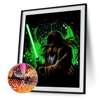 Star Wars Silhouette - Full Round Drill Diamond Painting 30*40CM