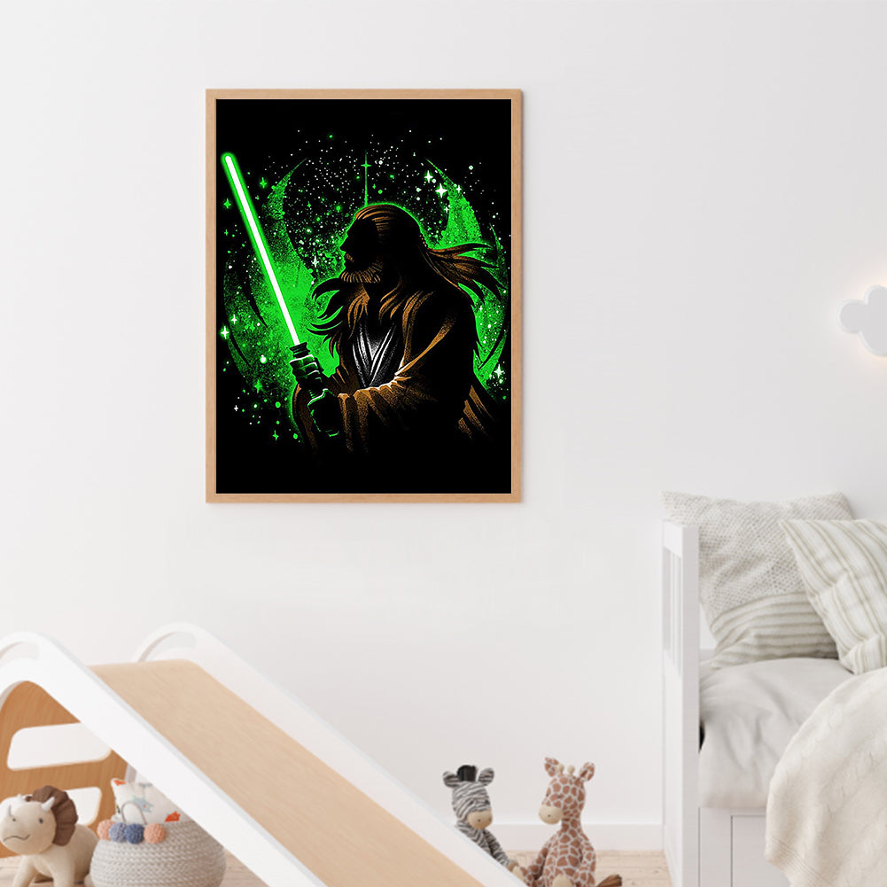 Star Wars Silhouette - Full Round Drill Diamond Painting 30*40CM