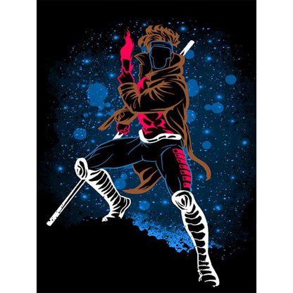 Goku Silhouette - Full Round Drill Diamond Painting 30*40CM