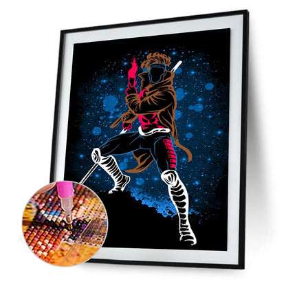 Goku Silhouette - Full Round Drill Diamond Painting 30*40CM