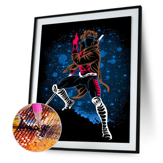 Goku Silhouette - Full Round Drill Diamond Painting 30*40CM