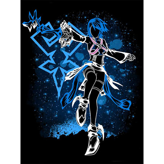 Aqua Silhouette - Full Round Drill Diamond Painting 30*40CM