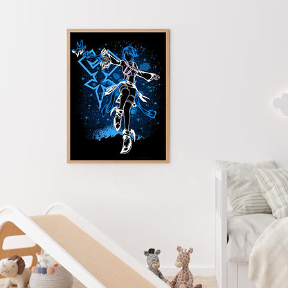 Aqua Silhouette - Full Round Drill Diamond Painting 30*40CM