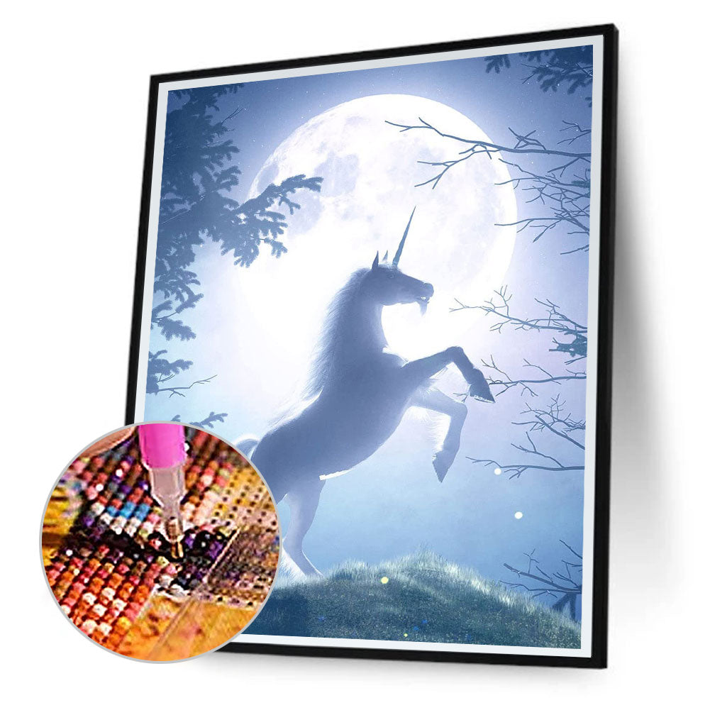 Unicorn 30*40CM(Canvas) Full Round Drill Diamond Painting