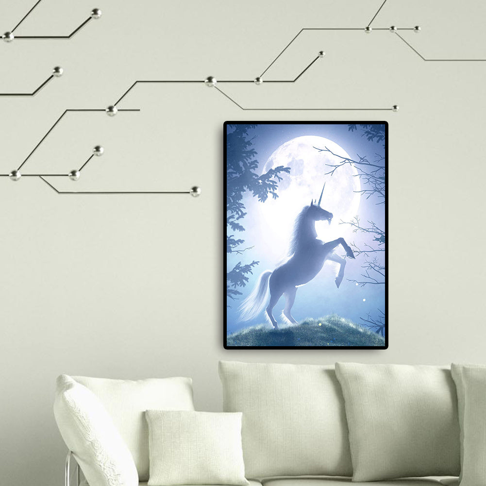 Unicorn 30*40CM(Canvas) Full Round Drill Diamond Painting