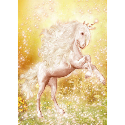 Unicorn 30*40CM(Canvas) Full Round Drill Diamond Painting