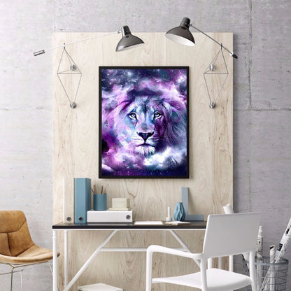 Lion 40*50CM(Canvas) Full Round Drill Diamond Painting