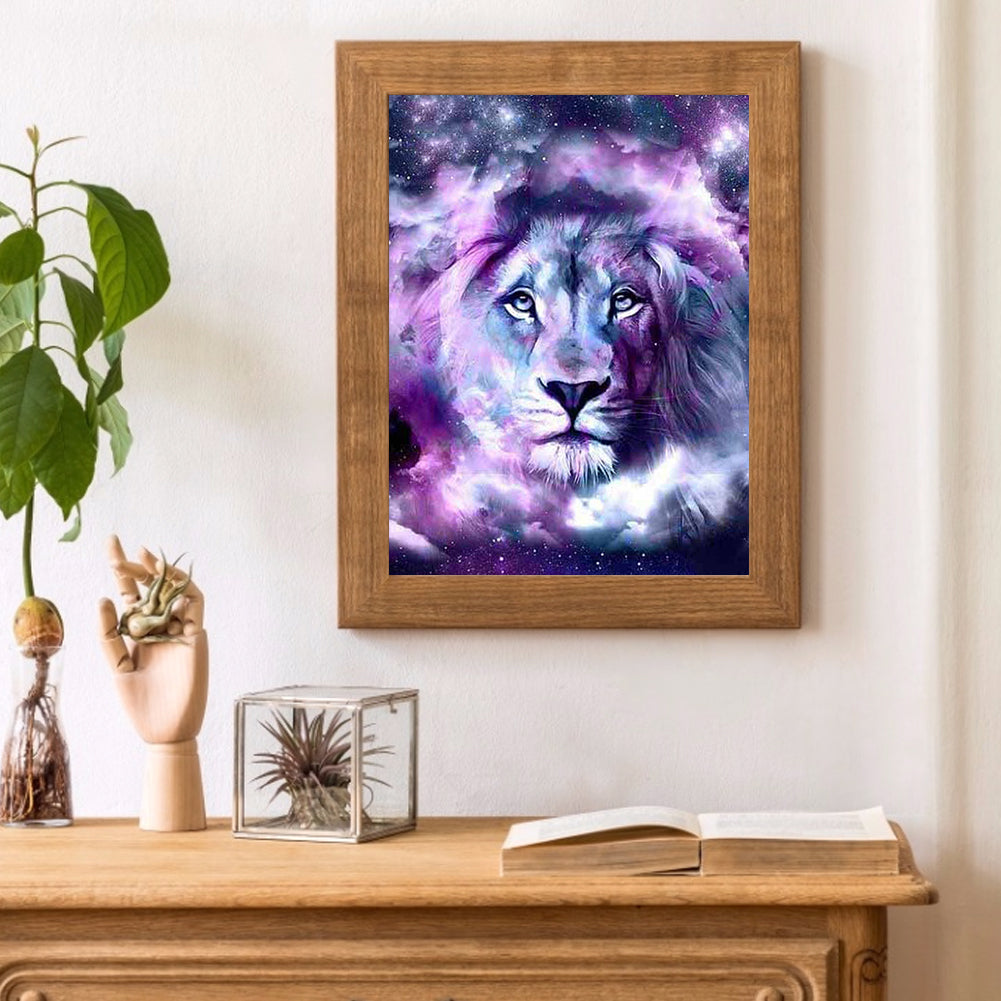 Lion 40*50CM(Canvas) Full Round Drill Diamond Painting