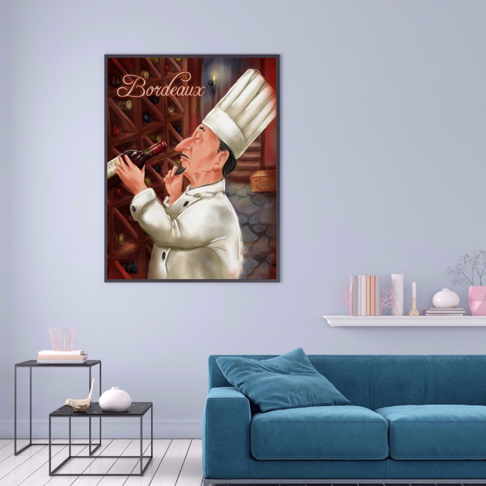 Grandpa Cook 40*50CM(Canvas) Full Round Drill Diamond Painting