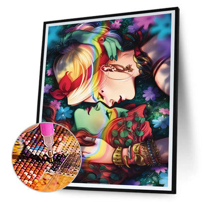 Kiss Girl 40*50CM(Canvas) Full Round Drill Diamond Painting