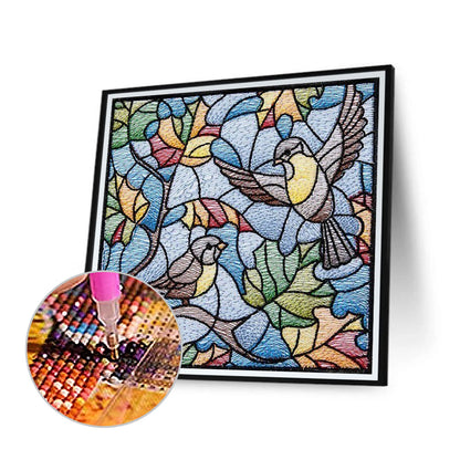 Glass Texture Window Painting 40*40CM(Canvas) Full Square Drill Diamond Painting