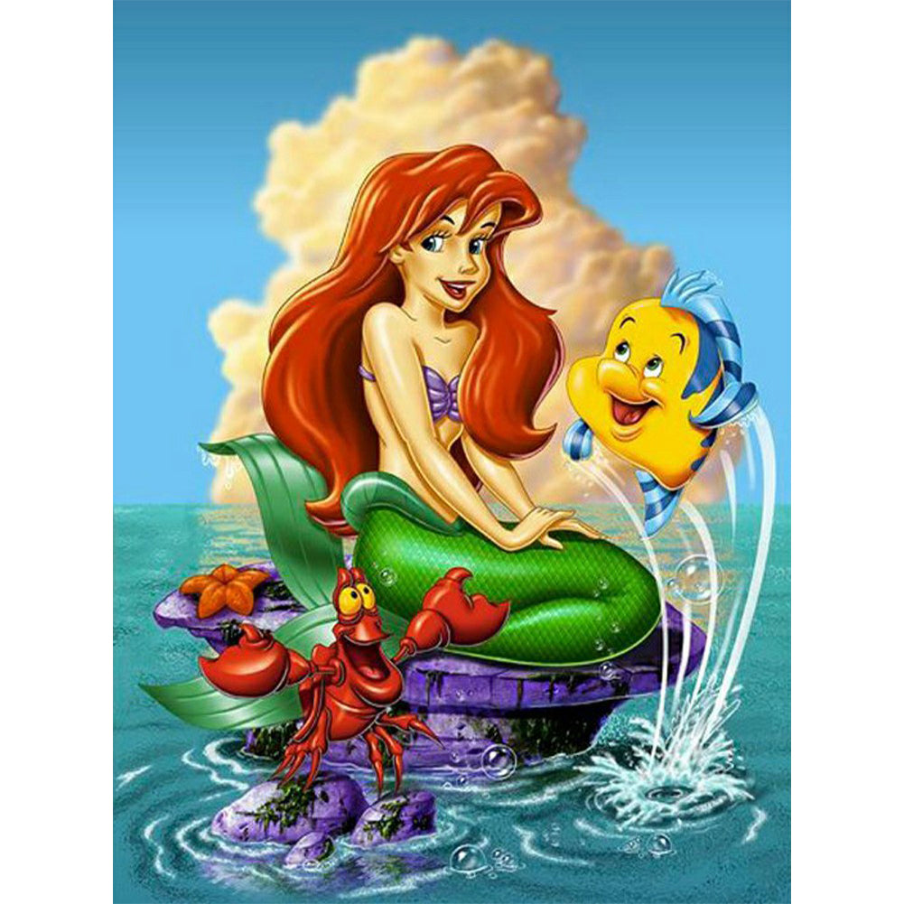 Disney Princess Ariel 40*50CM(Canvas) Full Square Drill Diamond Painting