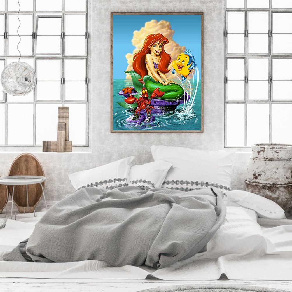 Disney Princess Ariel 40*50CM(Canvas) Full Square Drill Diamond Painting