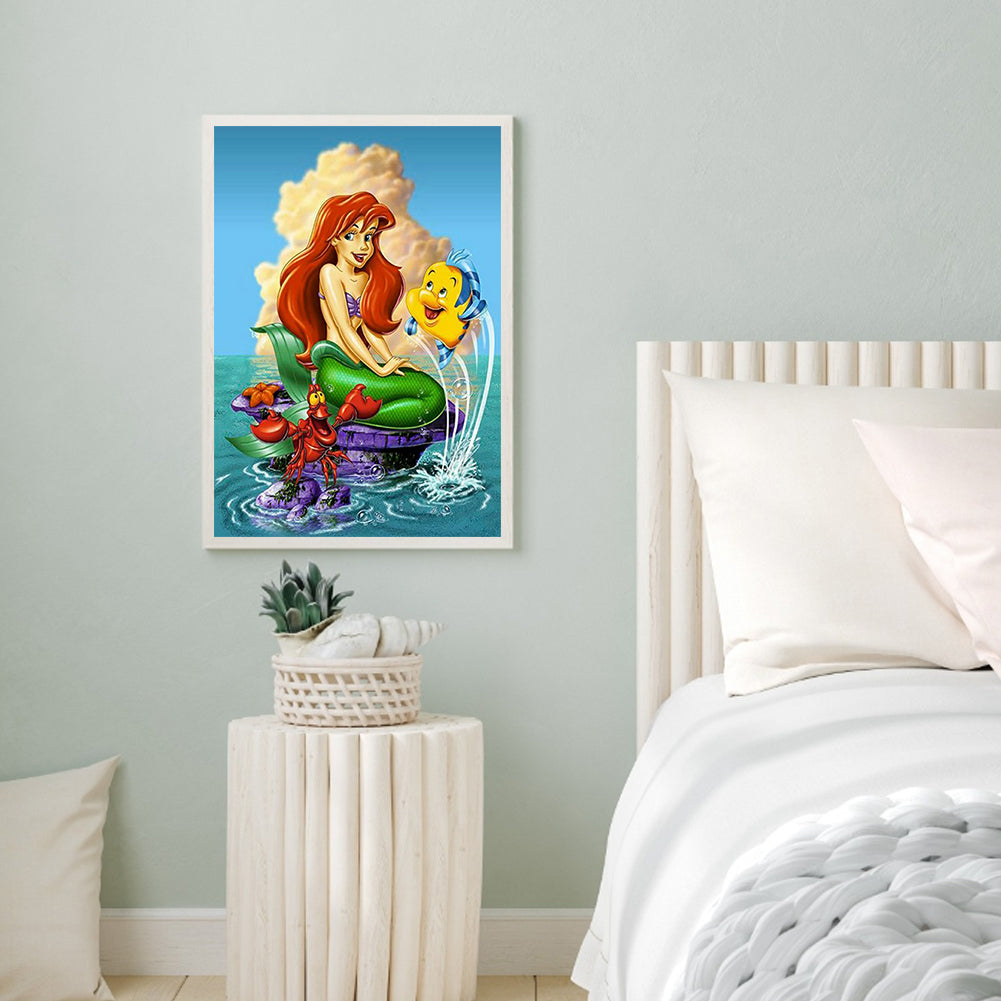 Disney Princess Ariel 40*50CM(Canvas) Full Square Drill Diamond Painting