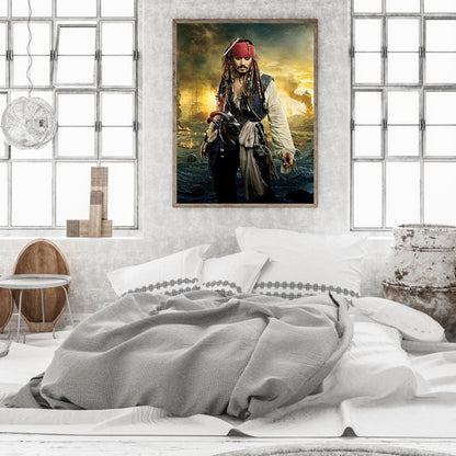 Pirates Of The Caribbean Captain Jack 50*60CM(Canvas) Full Square Drill Diamond Painting