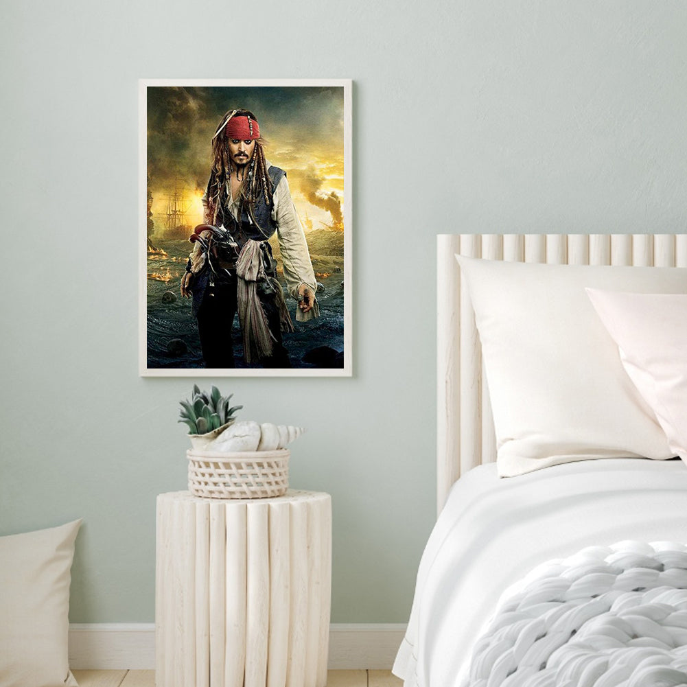 Pirates Of The Caribbean Captain Jack 50*60CM(Canvas) Full Square Drill Diamond Painting