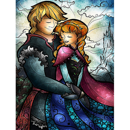 Hans And Princess Anna - Full Round Drill Diamond Painting 30*40CM