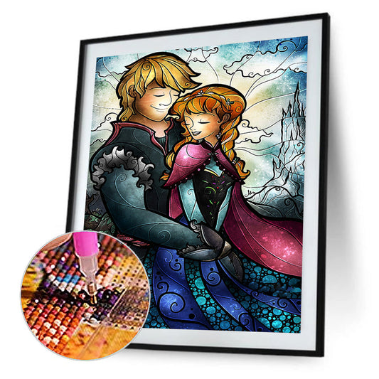 Hans And Princess Anna - Full Round Drill Diamond Painting 30*40CM