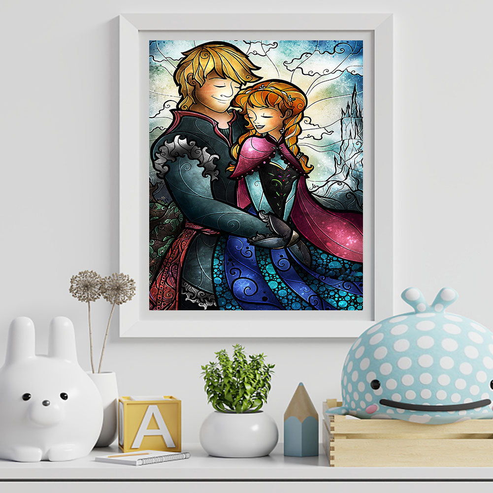 Hans And Princess Anna - Full Round Drill Diamond Painting 30*40CM