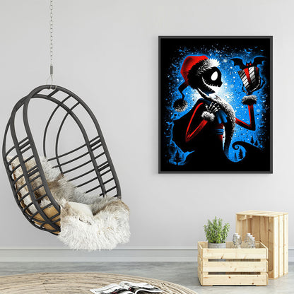 Christmas Skeleton Man - Full Round Drill Diamond Painting 40*50CM