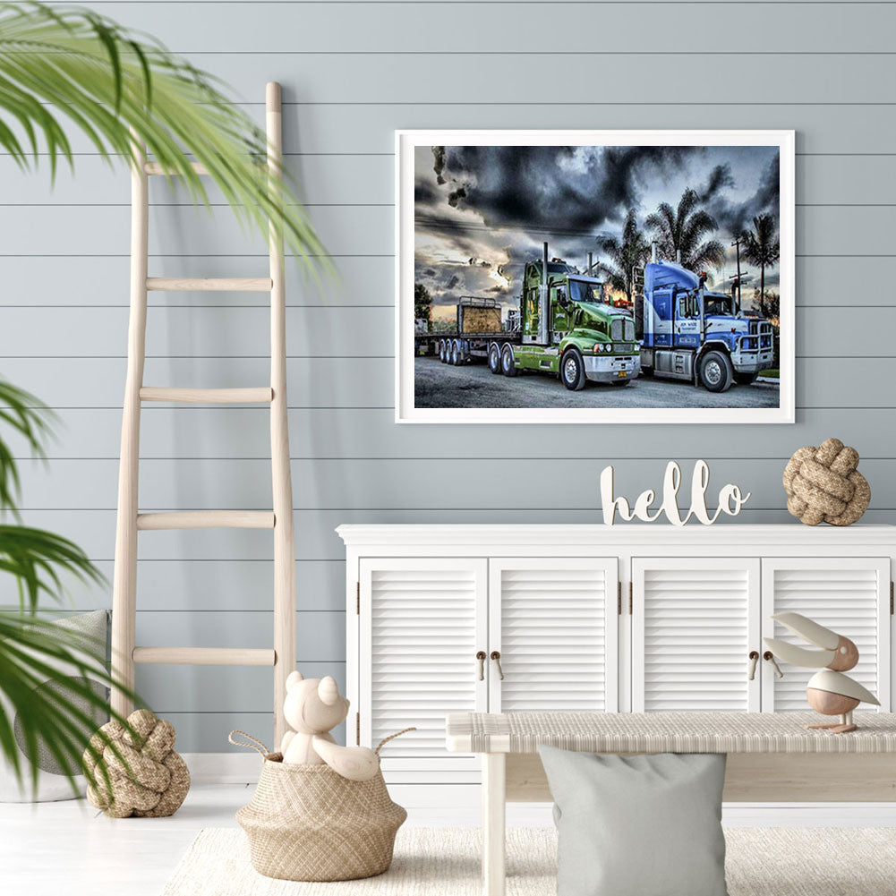 Agricultural Truck - Full Round Drill Diamond Painting 50*40CM
