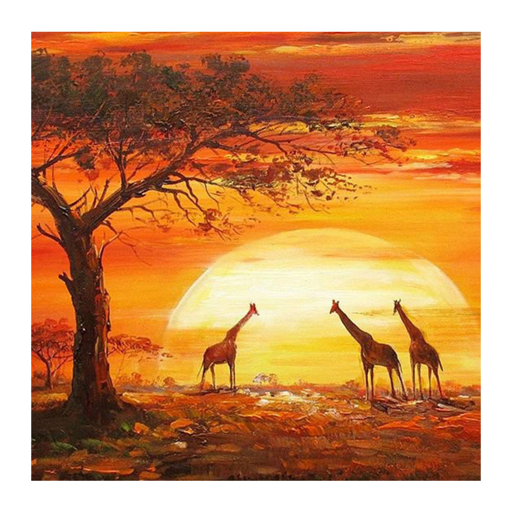 Giraffe - Full Square Drill Diamond Painting 30*30CM