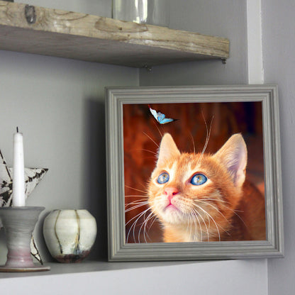 Cat - Full Square Drill Diamond Painting 30*30CM