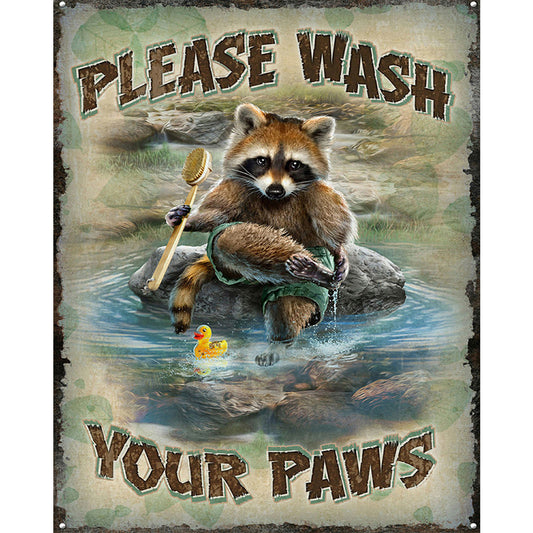 Raccoon Taking A Bath - Full Square Drill Diamond Painting 50*60CM