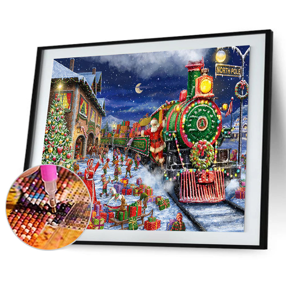 Christmas Train - Full Square Drill Diamond Painting 60*50CM