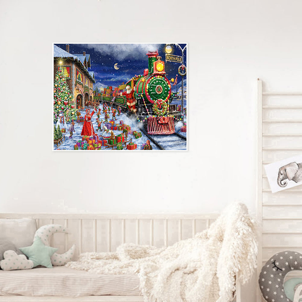 Christmas Train - Full Square Drill Diamond Painting 60*50CM