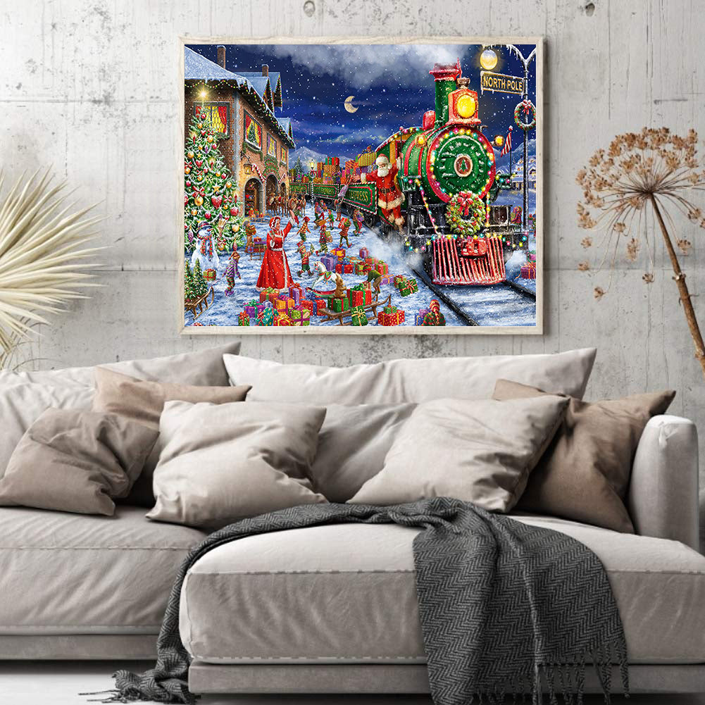 Christmas Train - Full Square Drill Diamond Painting 60*50CM