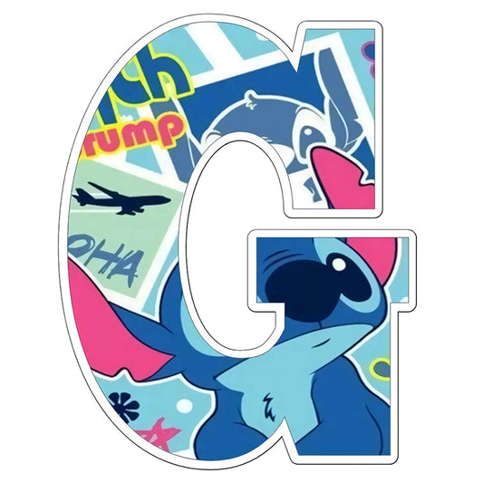 Stitch Letter G 30*30CM(Canvas) Full Round Drill Diamond Painting